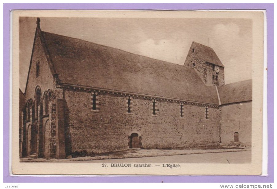 72 - BRULON -- L'Eglise