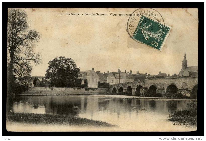 72 - Montfort-le-Gesnois - Pont-de-Gennes - Vieux Pont romain sur l'Huisne - 10