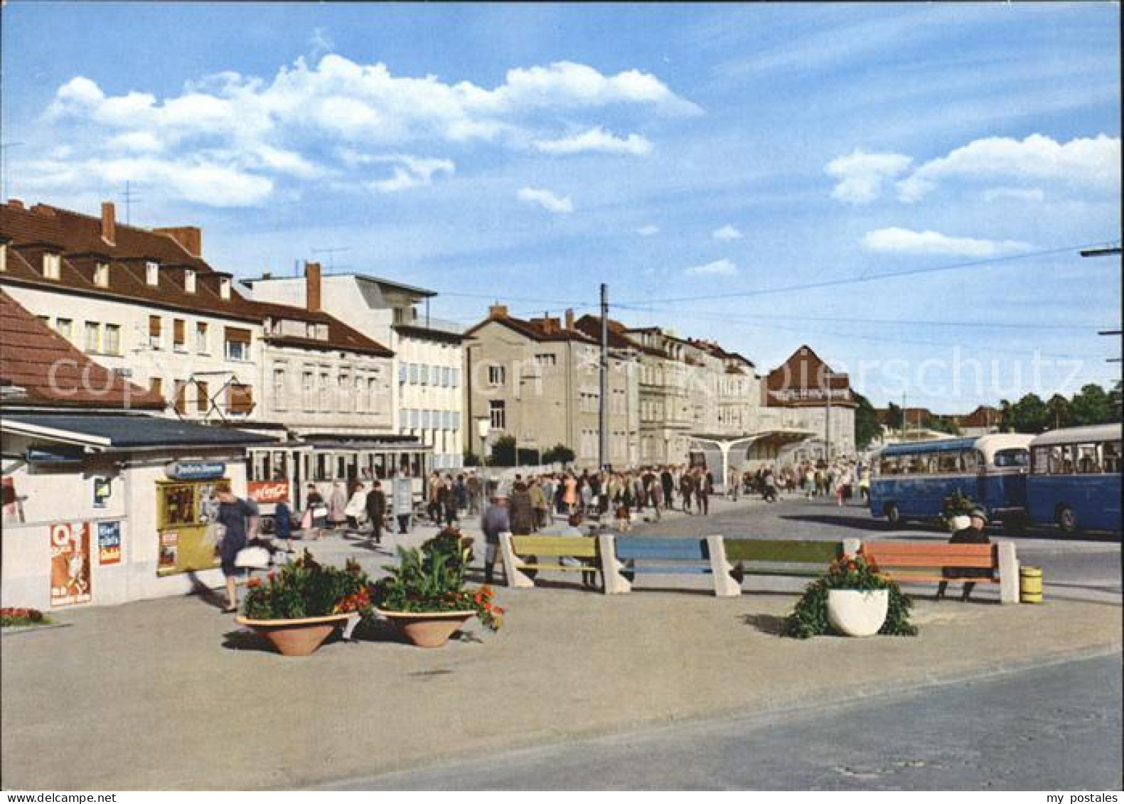 72015984 Siegburg Wilhelmstrasse mit Bus - Bahnhof Siegburg