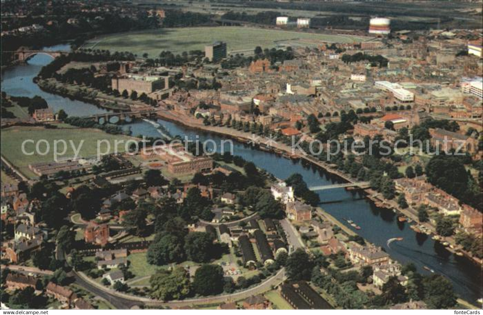 72017577 Chester Cheshire Air view Chester