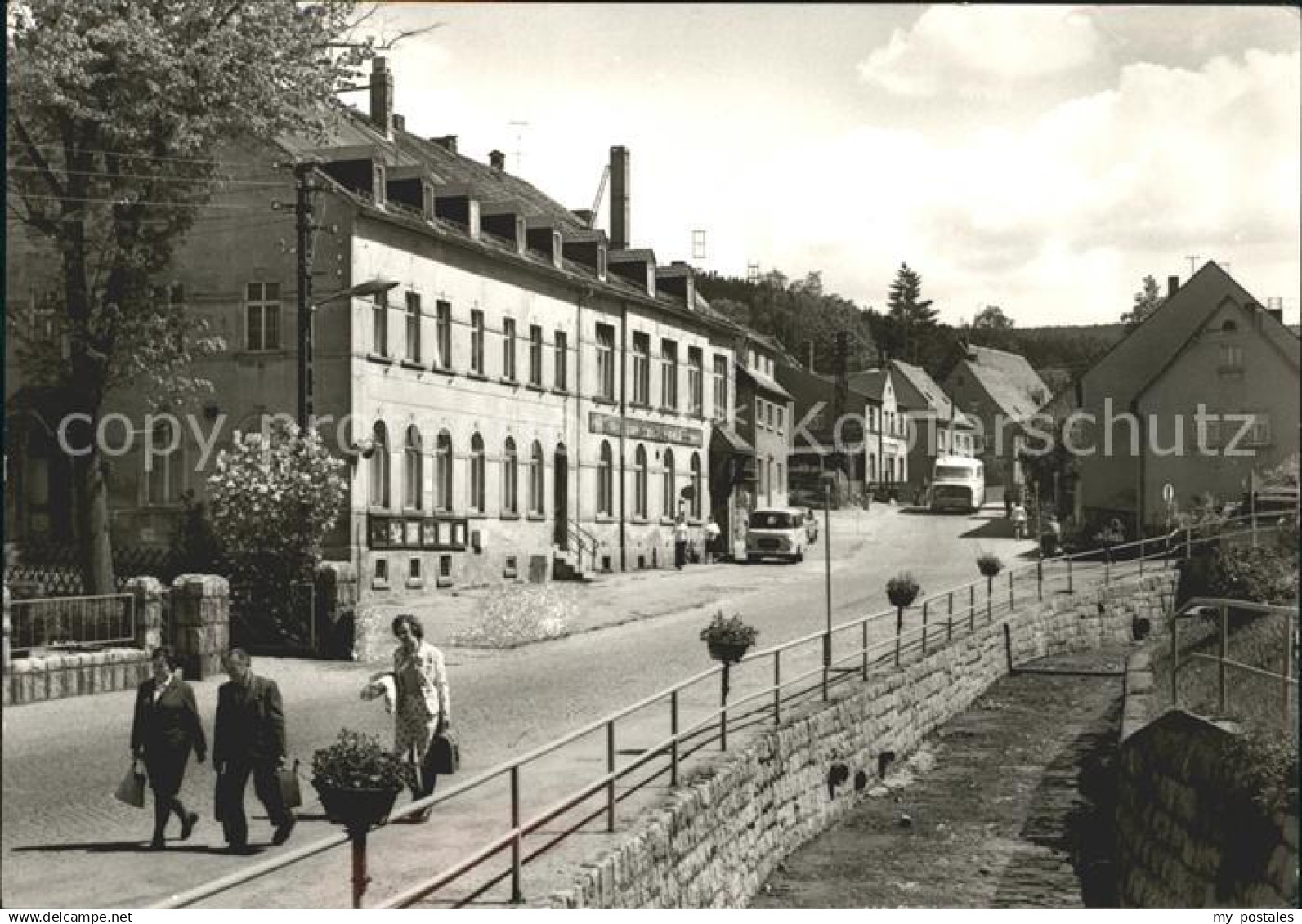 72019097 Bockau Erzgebirgskreis Karl-Marx-Strasse mit HOG Sachsenhof