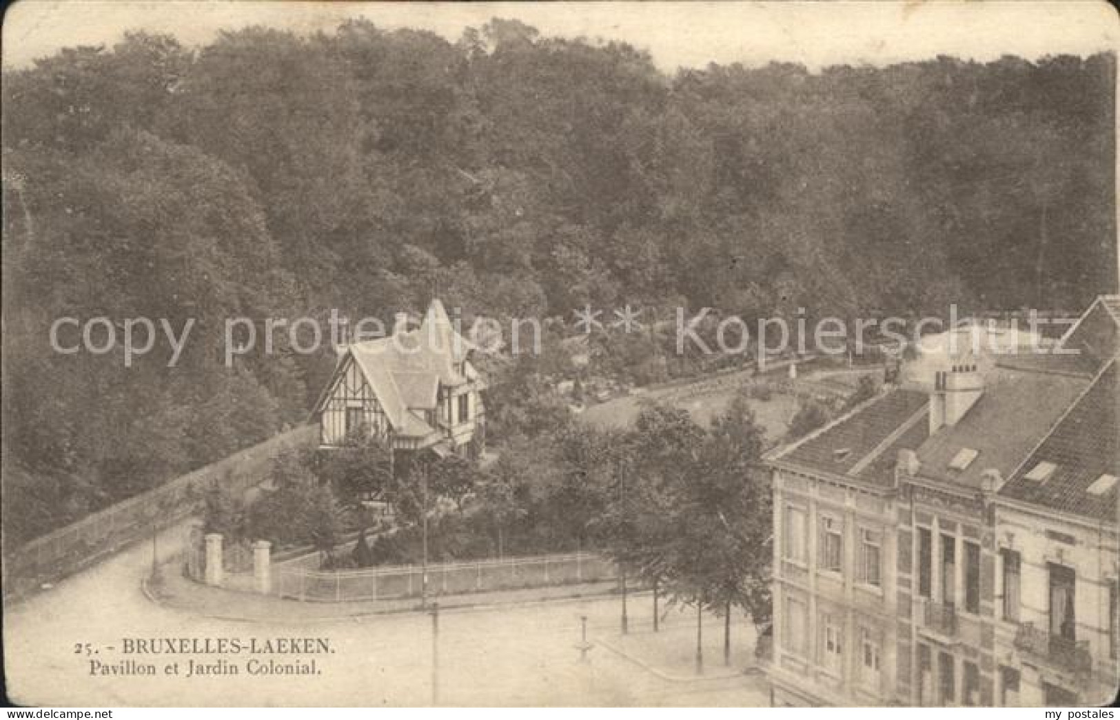 72027135 Laeken Pavillon et Jardin Colonial Laeken