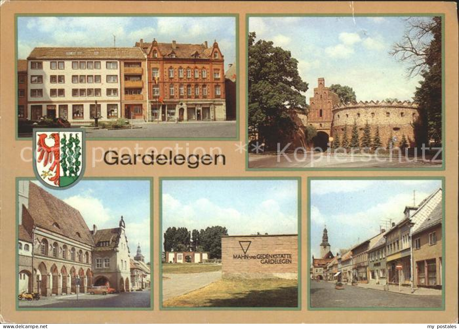 72033918 Gardelegen Markt Salzwedeler Tor Rathaus Mahnstaette Gedenkstaette Erhn