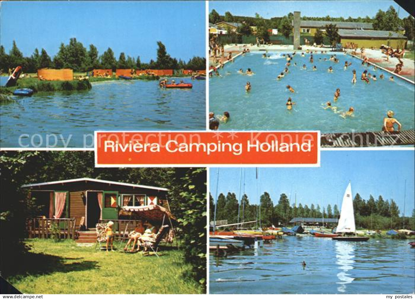 72040022 Dronten Riviera Camping Holland Segelboot Schwimmbad