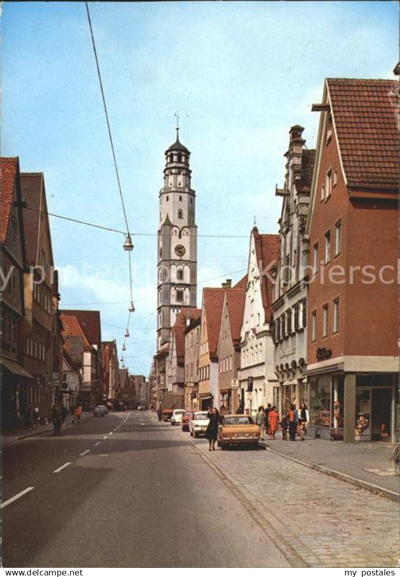 72062348 Lauingen Donau Herzog Georg Strasse mit Schimmelturm Lauingen