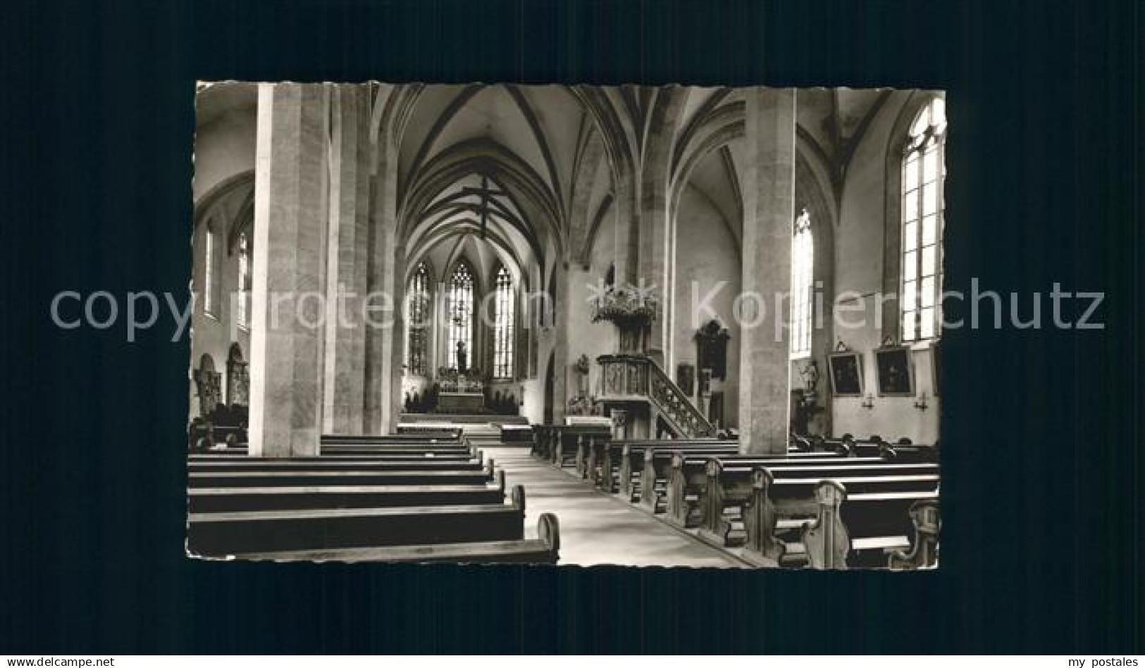 72063065 Karlstadt Main St Andreas Kirche Kirchenschiff Karlstadt Main