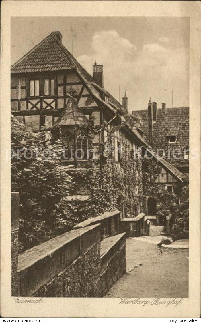 72063320 Eisenach Thueringen Wartburg Burghof Kupfertiefdruck Eisenach