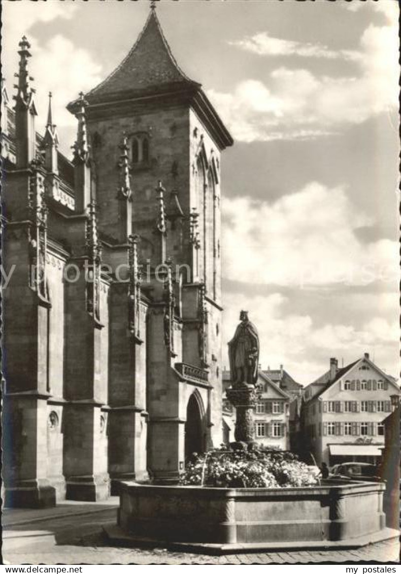 72063723 Reutlingen Marienkirche Brunnen Denkmal Friedrich II Reutlingen