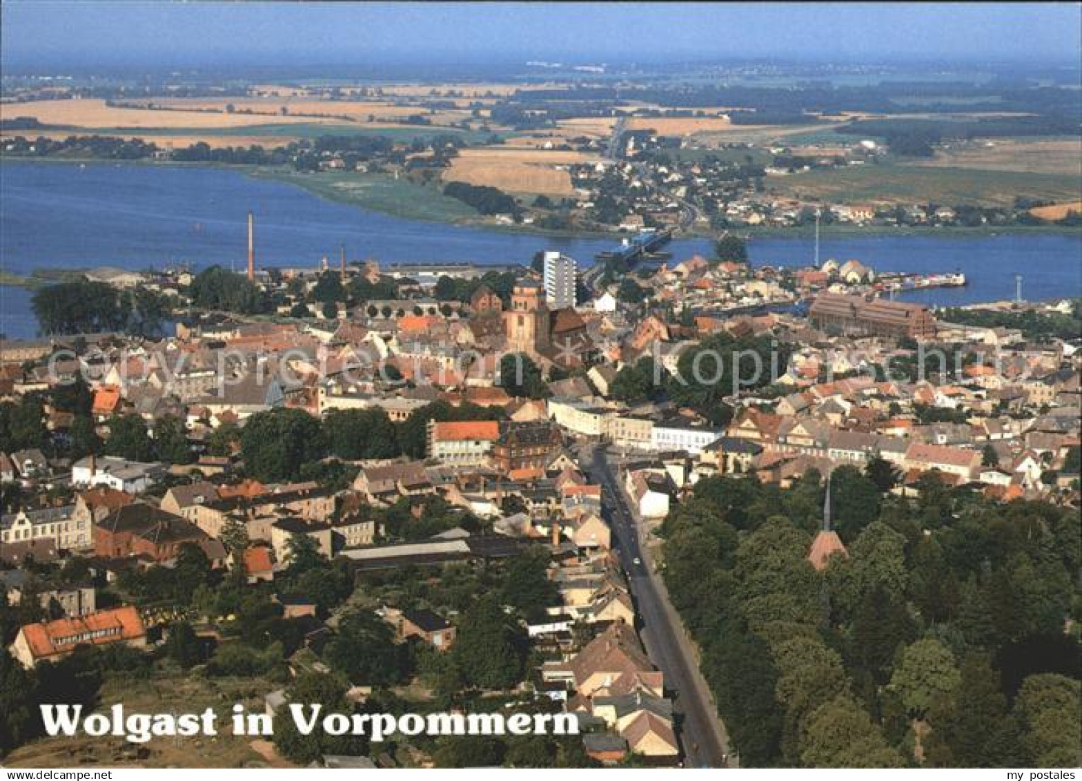 72076658 Wolgast Mecklenburg-Vorpommern Insel Usedom Fliegeraufnahme