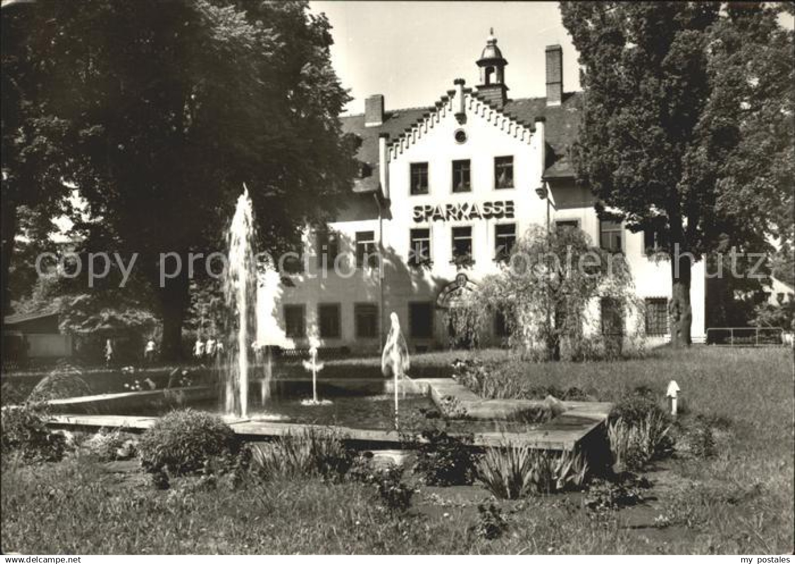 72079032 Falkenstein Vogtland Schloss Springbrunnen Sparkasse