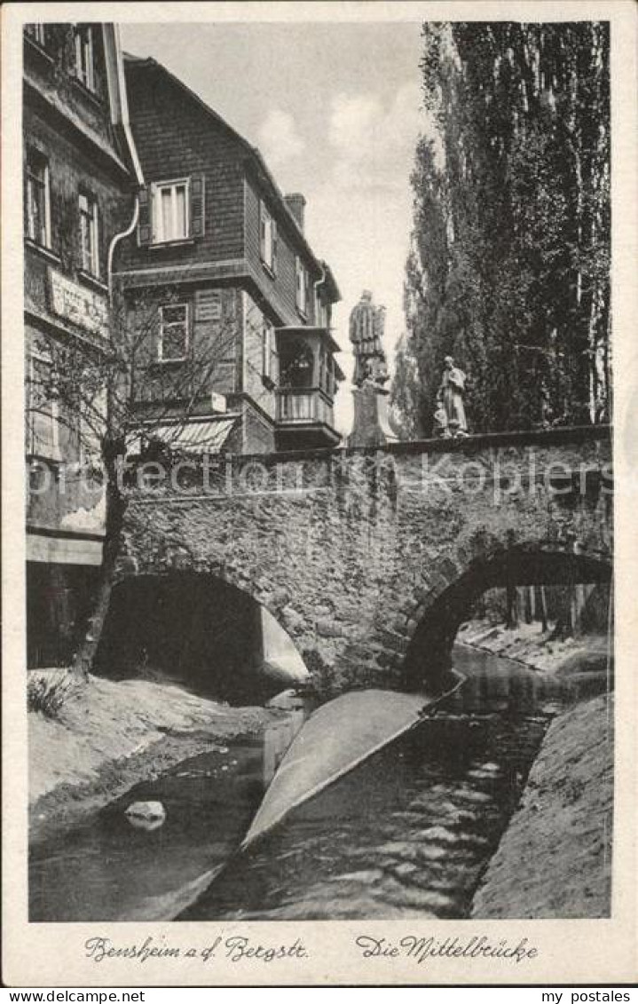 72100501 Bensheim Bergstrasse Mittelbruecke Bensheim