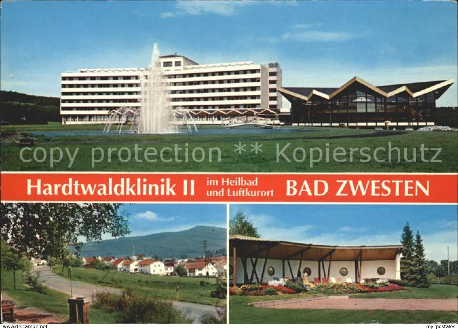 72111113 Bad Zwesten Hardtwaldklinik II Springbrunnen Bad Zwesten