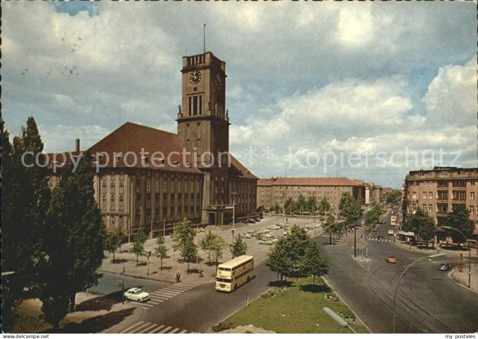 72138419 Schoeneberg Berlin Rathaus Doppeldeckerbus Schoeneberg Berlin