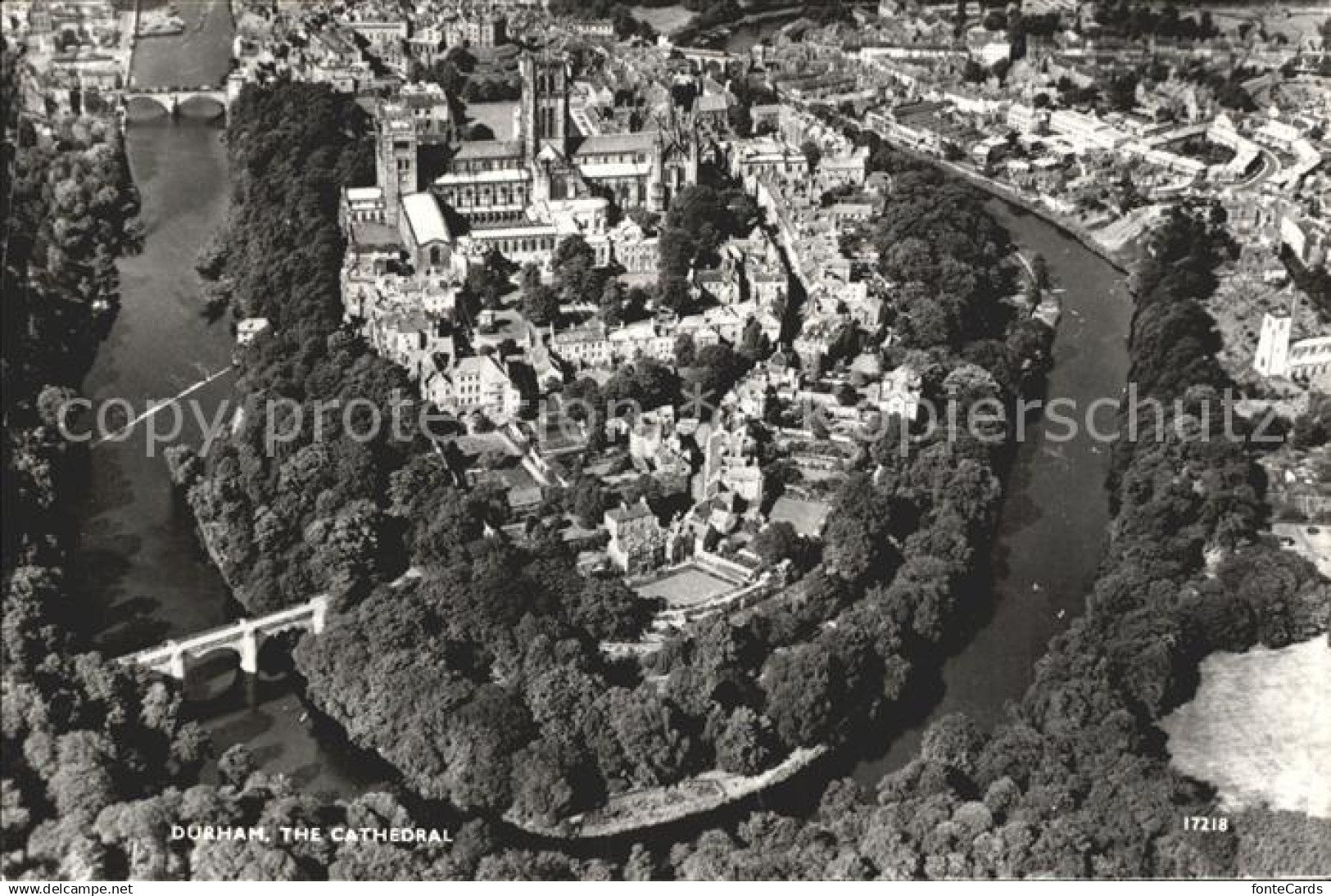 72138635 Durham UK Fliegeraufnahme Cathedral Durham