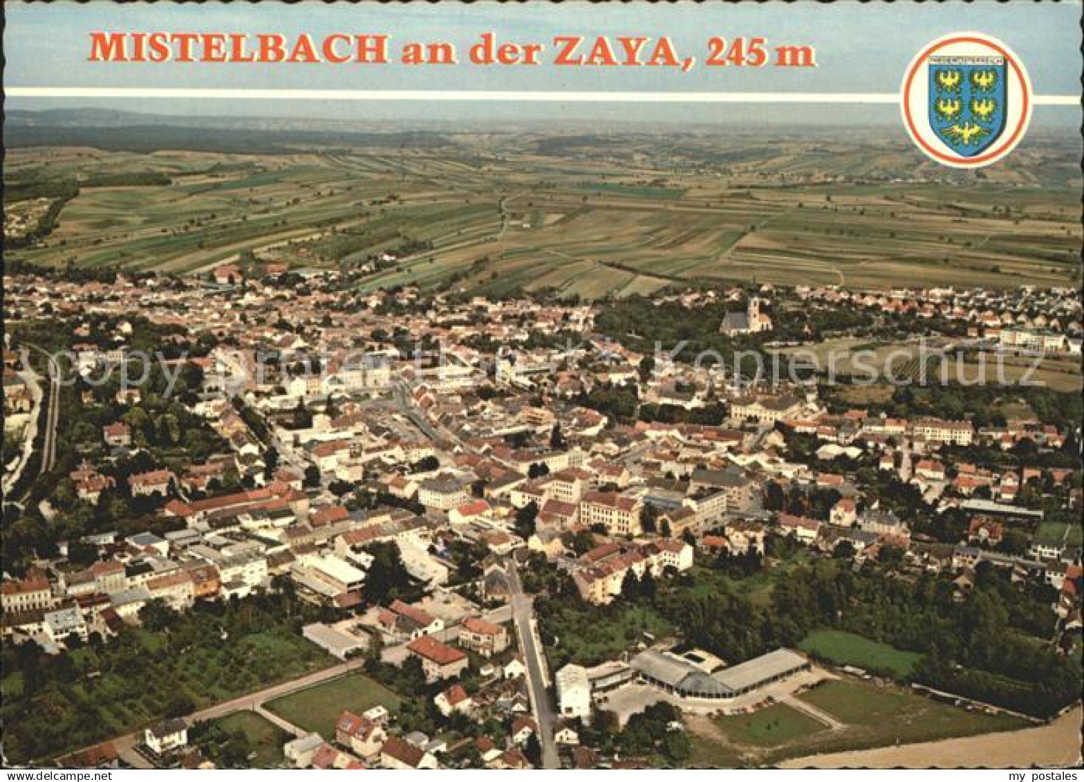 72139615 Mistelbach Niederoesterreich an der Zaya Fliegeraufnahme