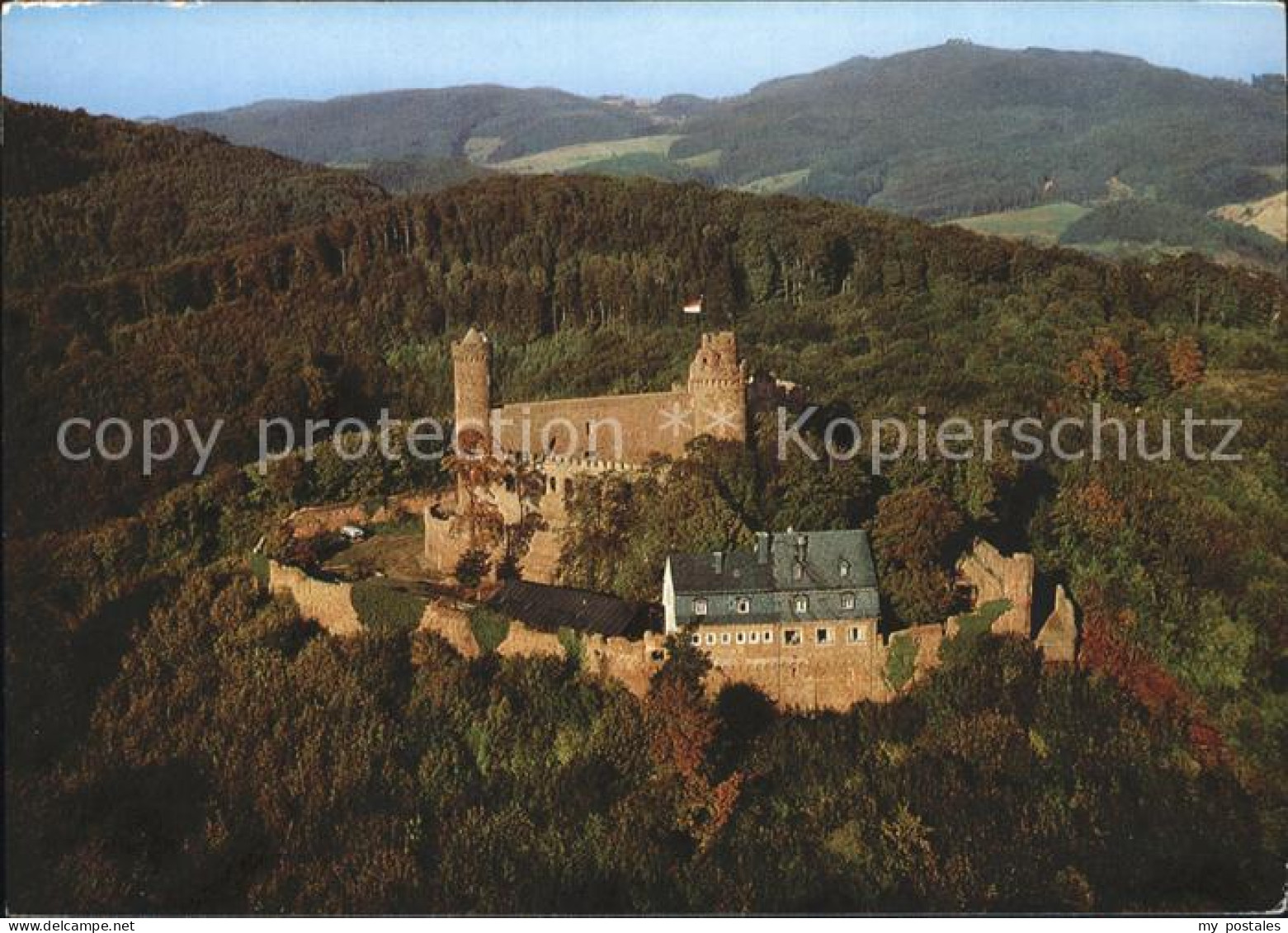 72157381 Auerbach Bergstrasse Schloss Auerbach Fliegeraufnahme Auerbach