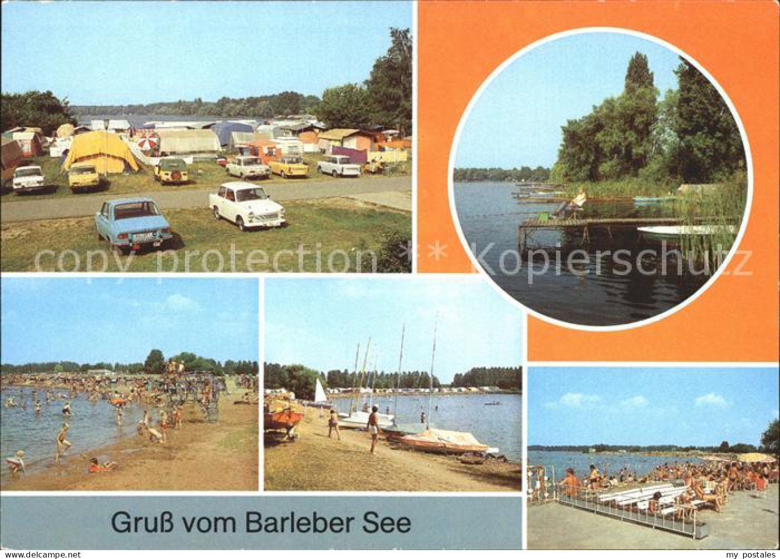 72157391 Barleben Camping am Barleber See Strand Teilansichten Barleben