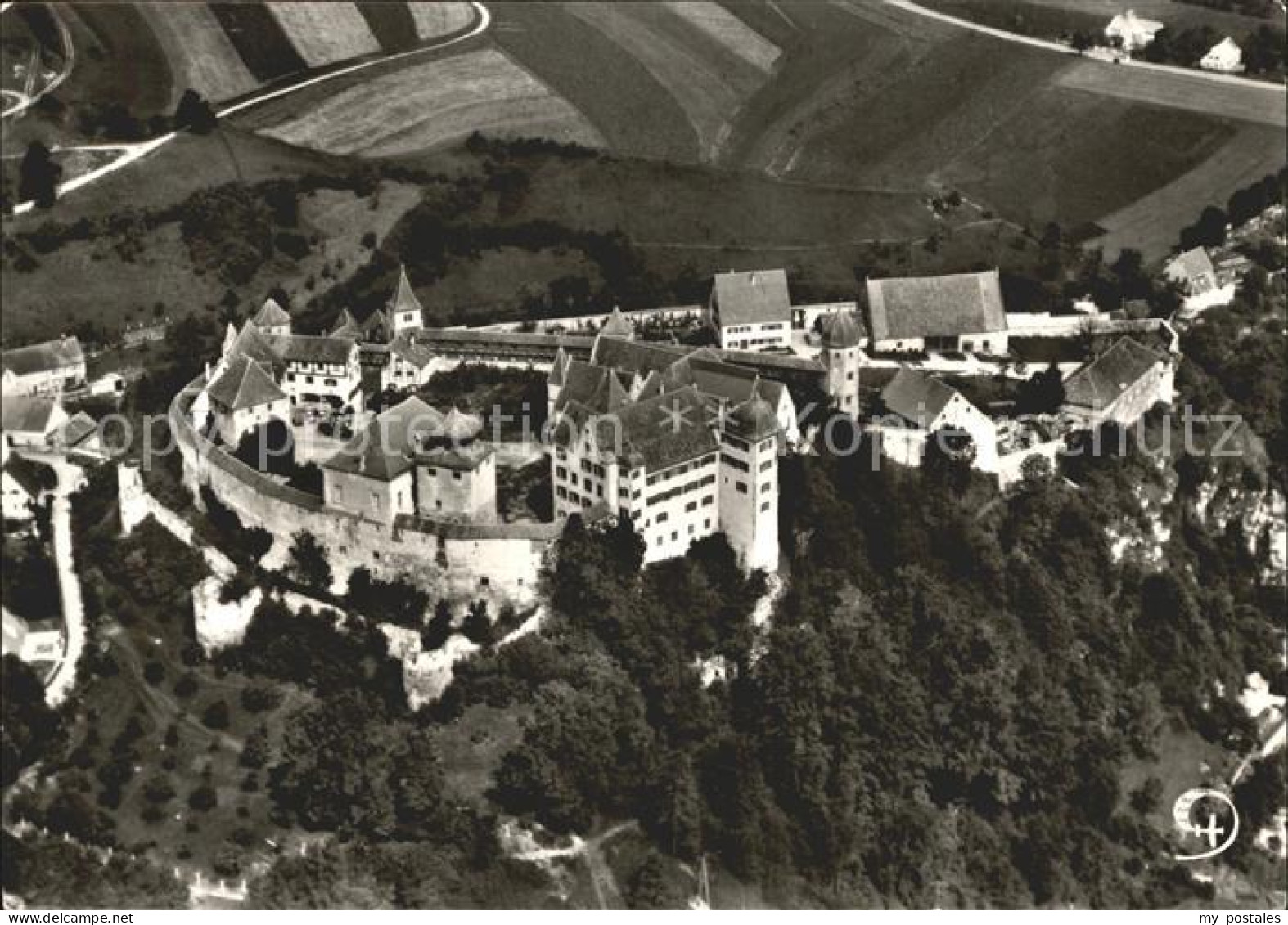 72174064 Harburg Schwaben Fliegeraufnahme Schloss Harburg Harburg