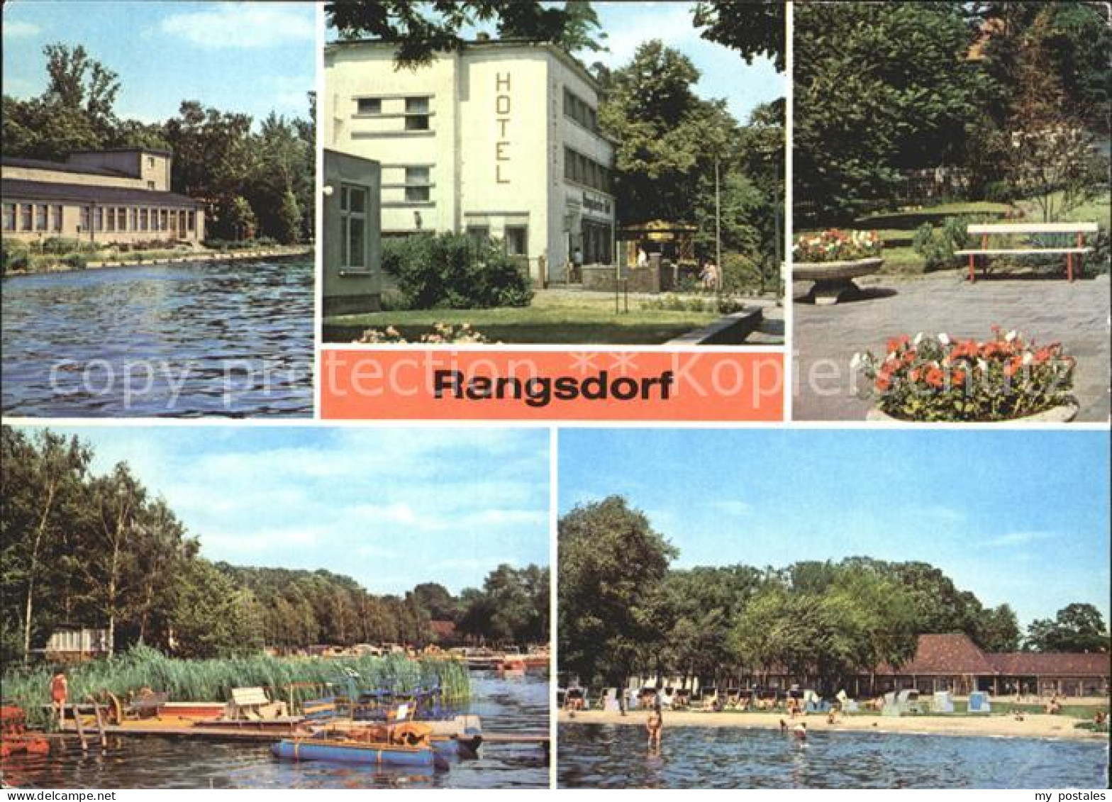 72202700 Rangsdorf Vorplatz zum Freibad Campingplatz Freibad  Rangsdorf