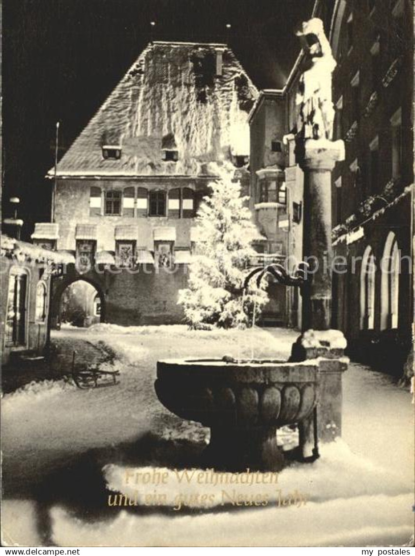 72216394 Alsdorf Weihnachtsstimmung Dorfbrunnen