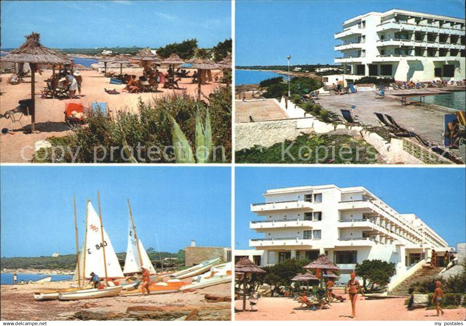 72219701 Formentera Hotel Formentera Playa de Mitjorn Strand Segelboot Spanien