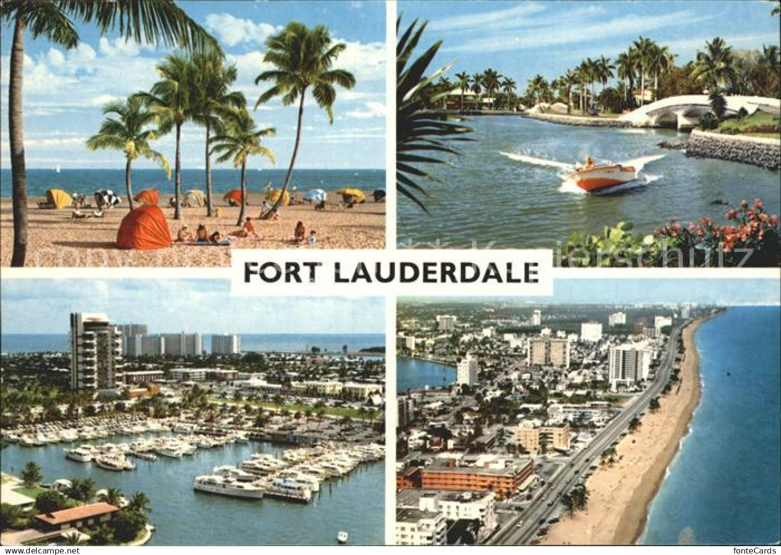 72220777 Fort Lauderdale Fliegeraufnahme Hafen Promenade