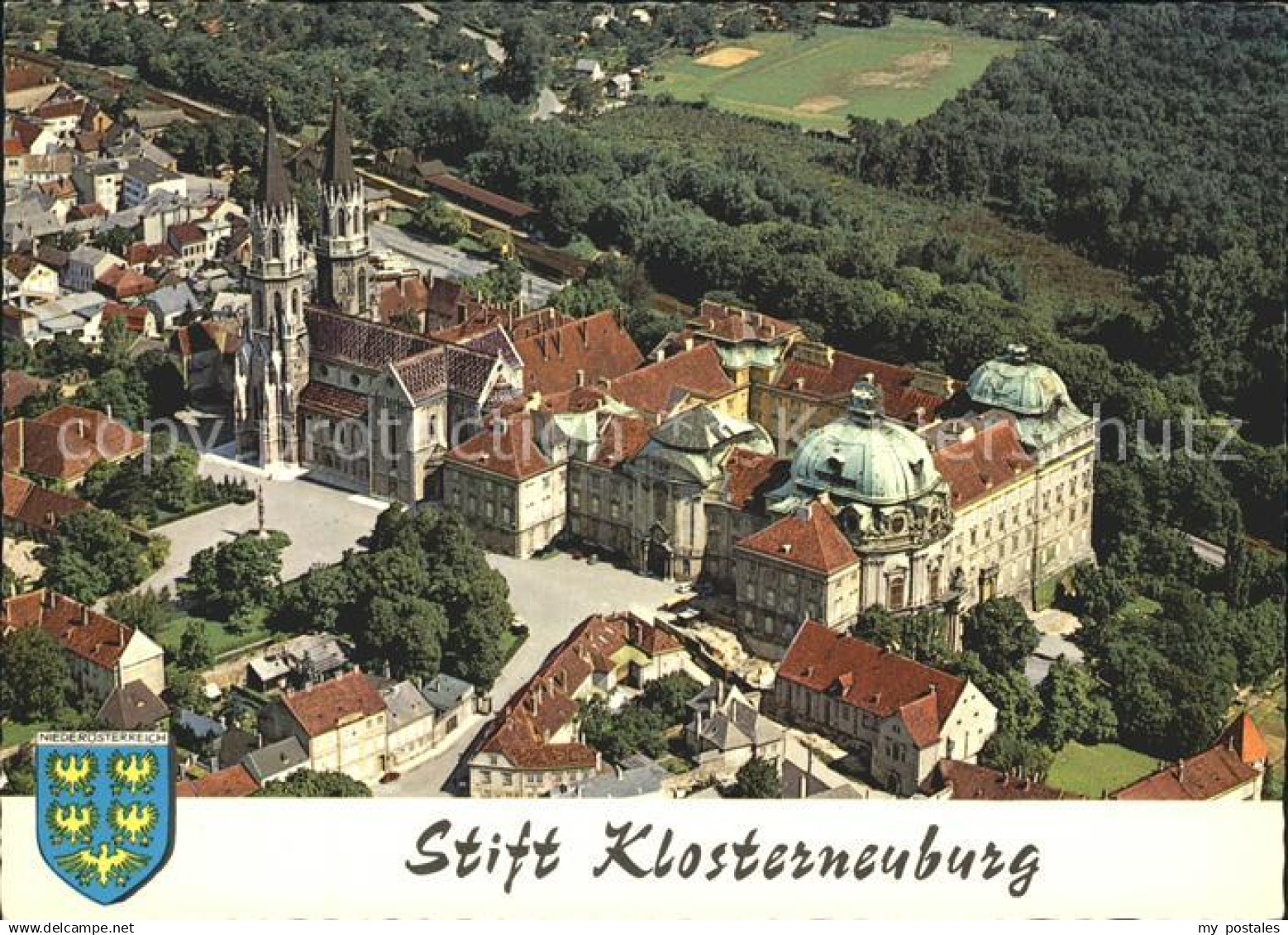 72224360 Klosterneuburg Stift Klosterneuburg Fliegeraufnahme