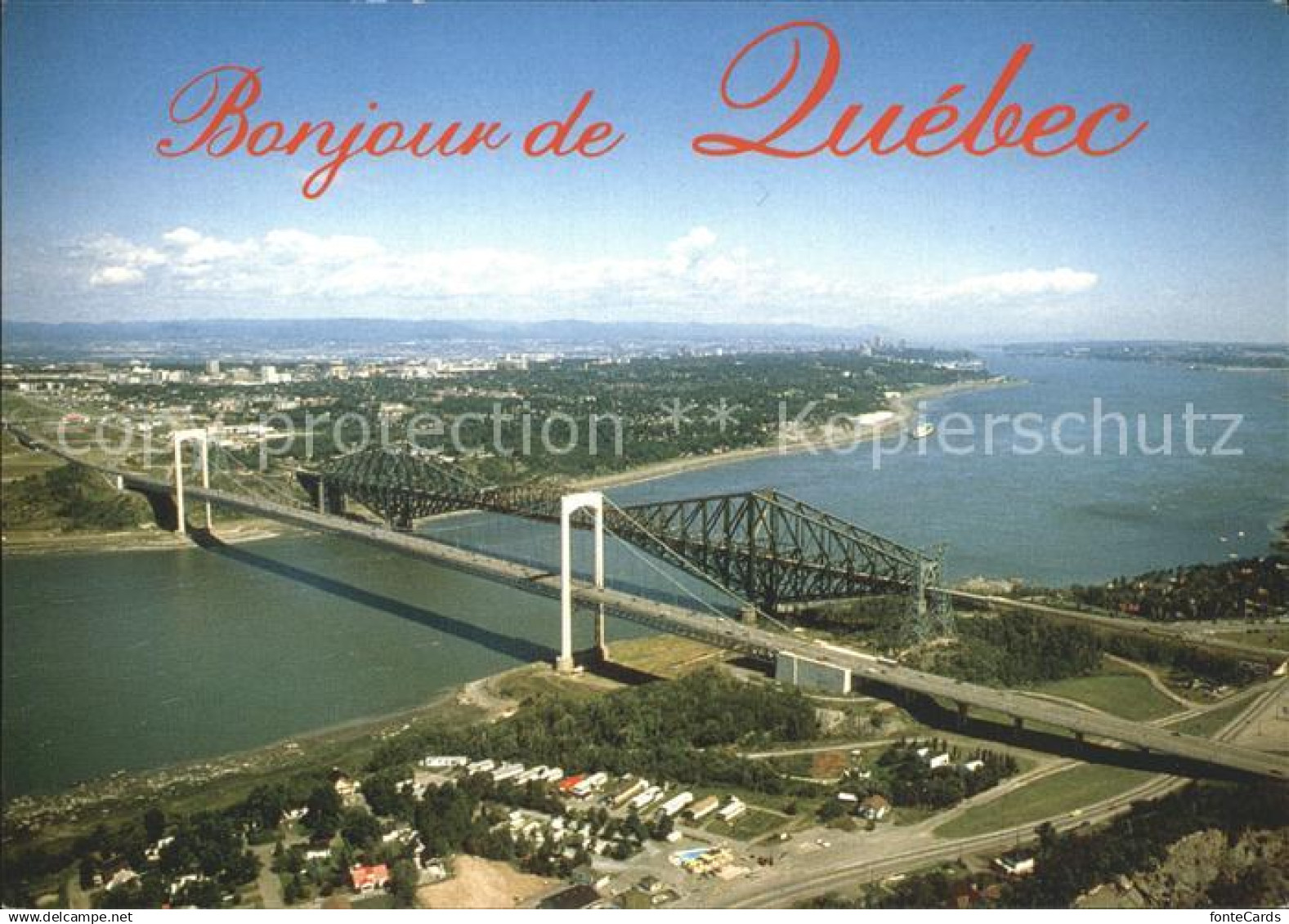 72277454 Quebec Ponts Quebec Fliegeraufnahme