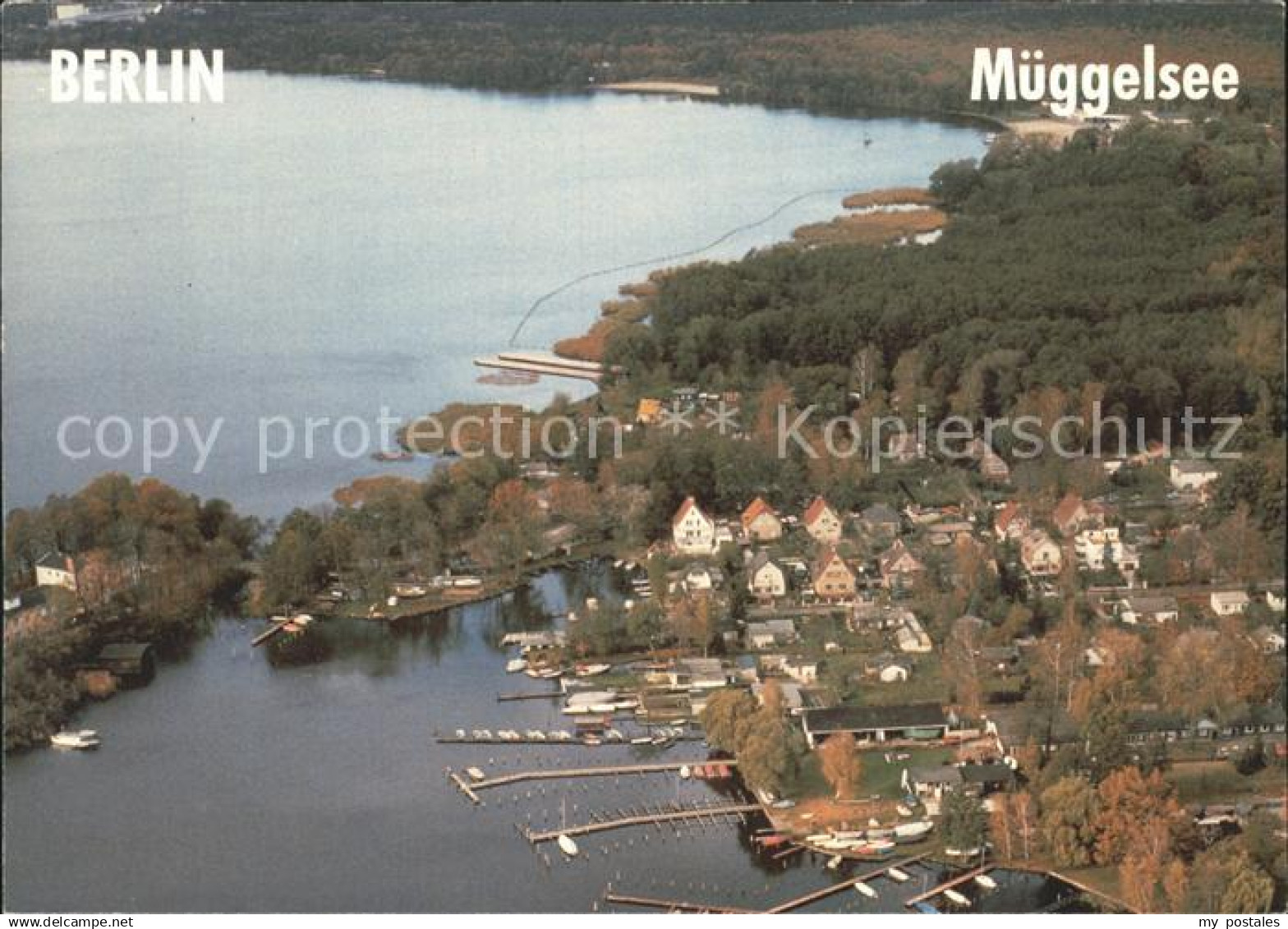 72296830 Mueggelsee Hafen Fliegeraufnahme