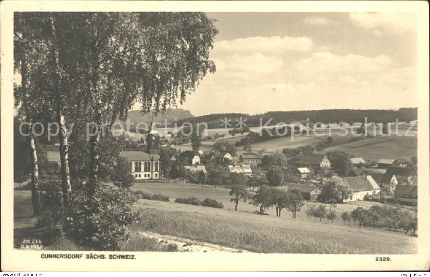 72297474 Cunnersdorf Bannewitz Teilansicht Kirche