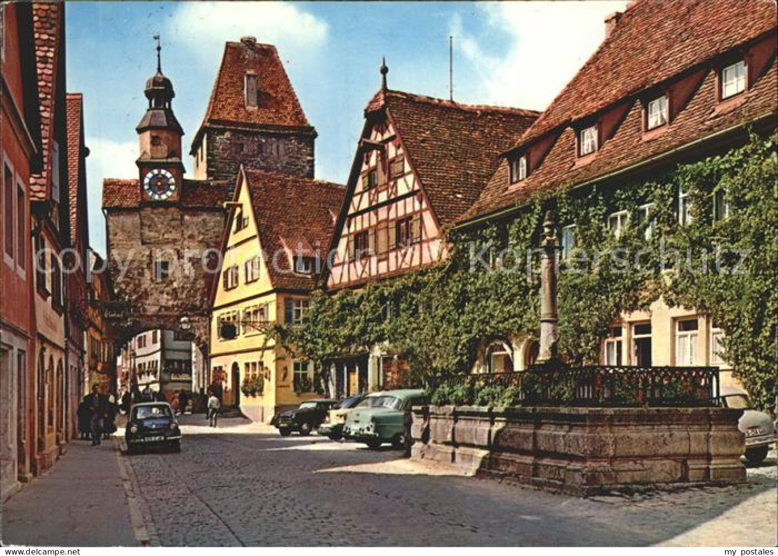 72304177 Rothenburg Schlesien Roedergasse mit Markusturm Rothenburg Schlesien