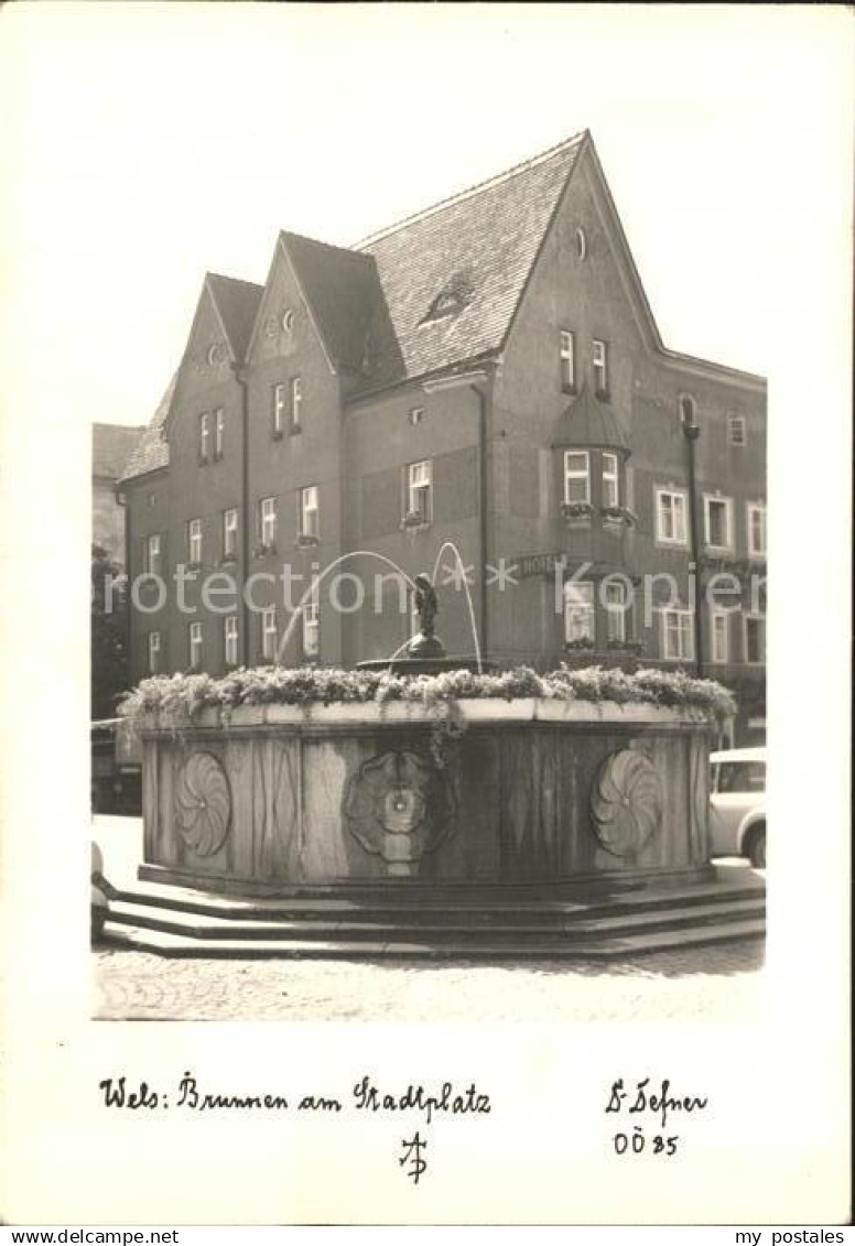 72315008 Wels Brunnen am Stadtplatz Wels