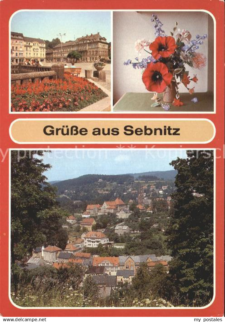 72320143 Sebnitz Markt Exponat VEB Kunstblume Sebnitz