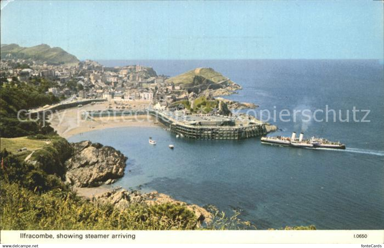 72322868 Ilfracombe North Devon Steamer arriving Ilfracombe North Devon