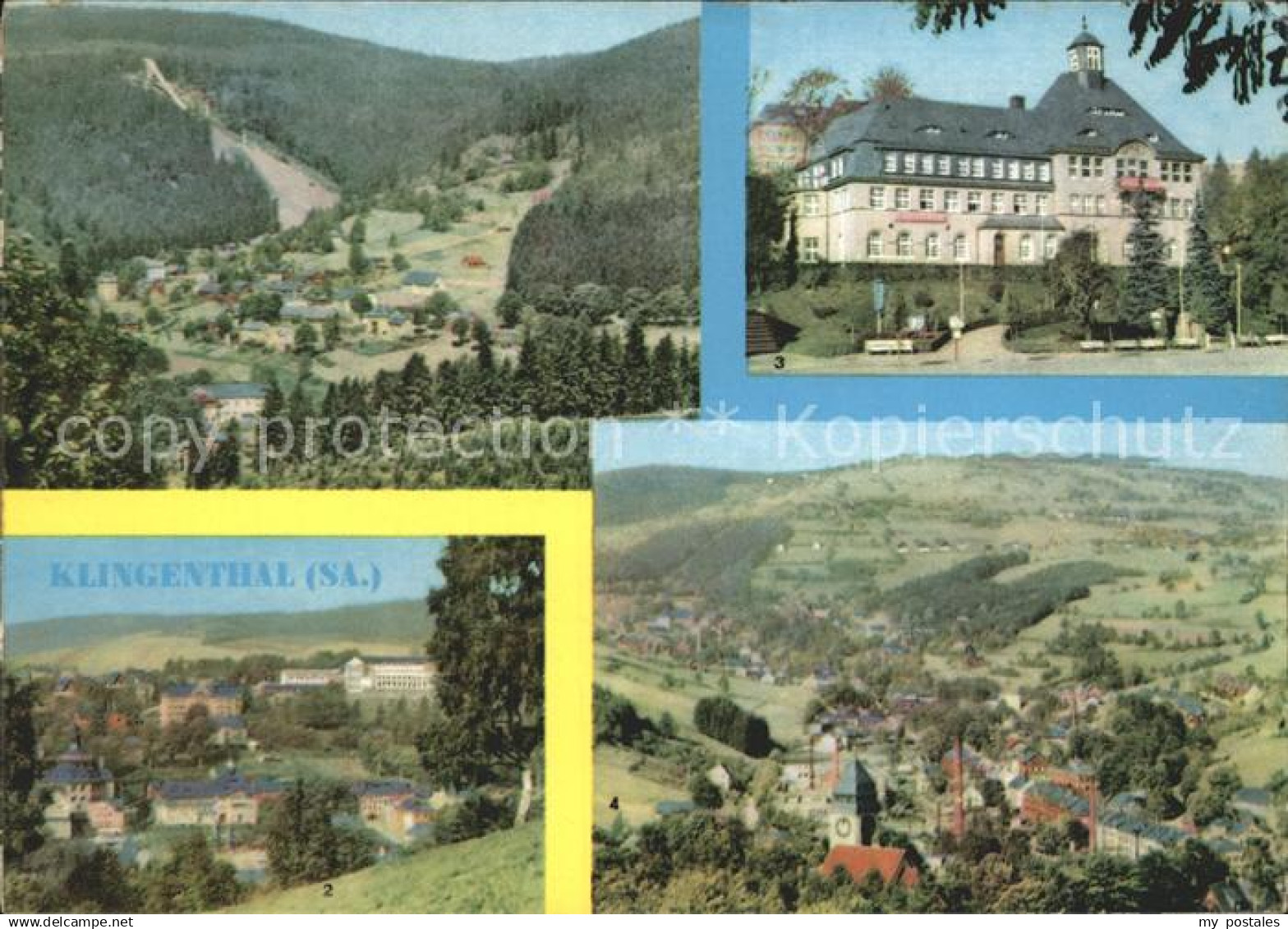 72326111 Klingenthal Vogtland Gr Aschbergschanze Klingenthal I Rathaus Klingenth