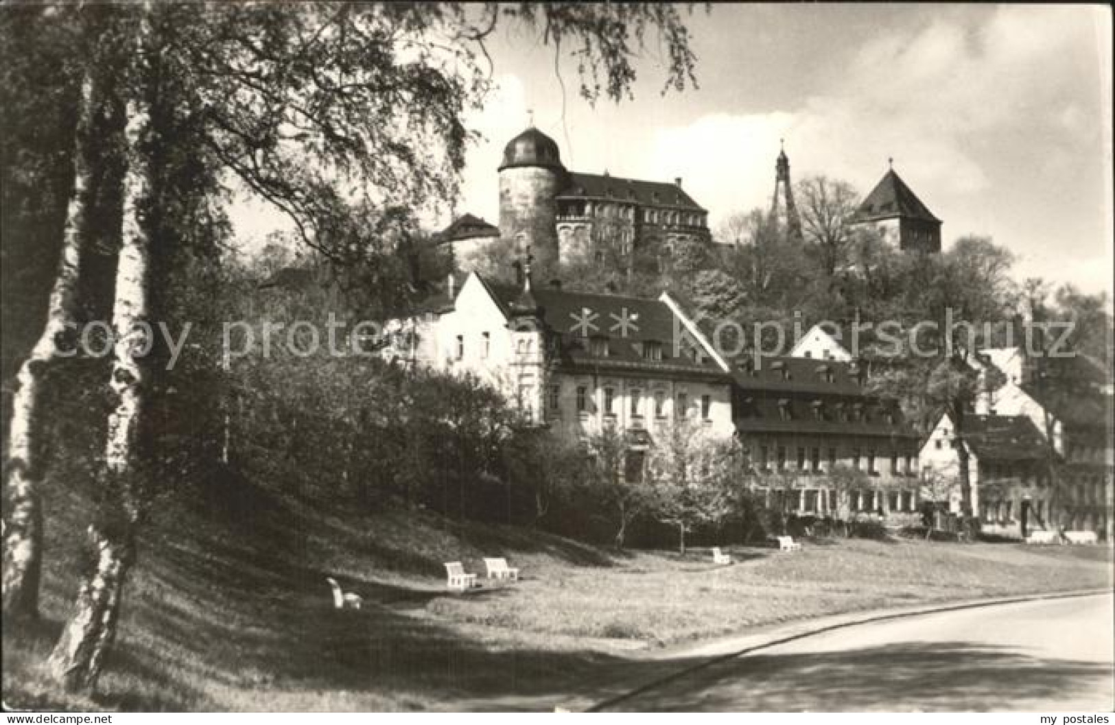 72327305 Mylau Blick auf die Burg Mylau