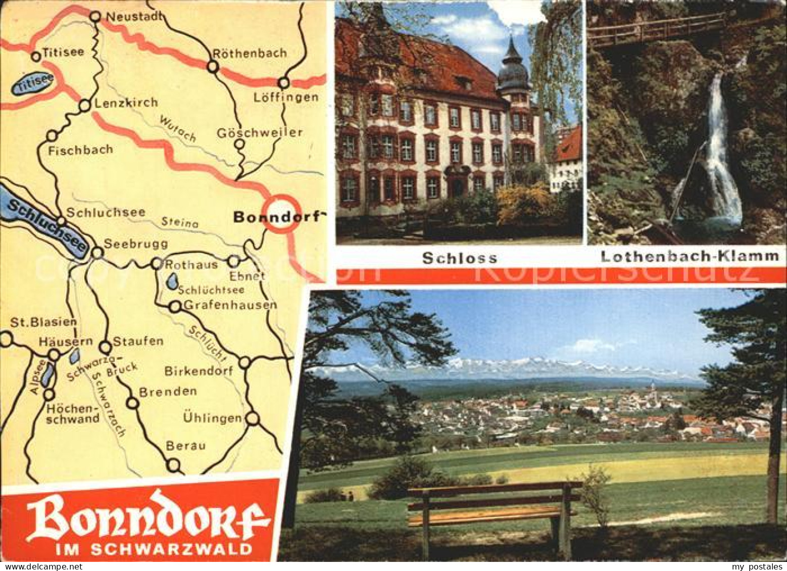 72333794 Bonndorf Schwarzwald Lothenbach-Klamm Schloss Bonndorf