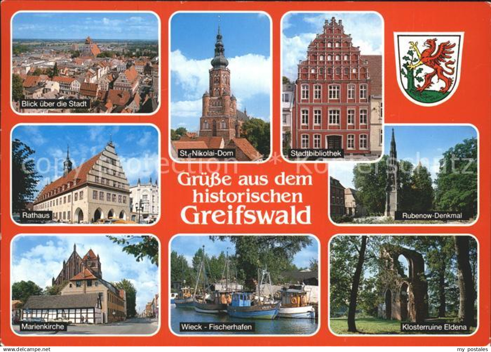 72336037 Greifswald Mecklenburg Vorpommern Rathaus Marienkirche St Nikolai Dom S