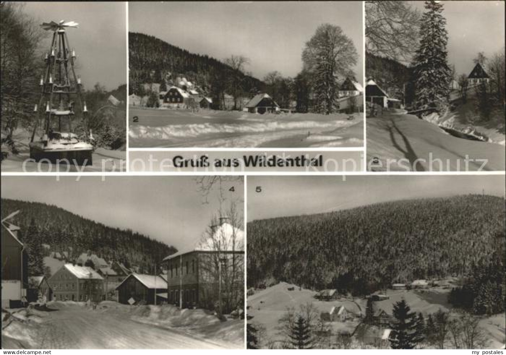 72344348 Wildenthal Eibenstock Pyramide Ortsansicht Grosse Bockau Auersberg Wint