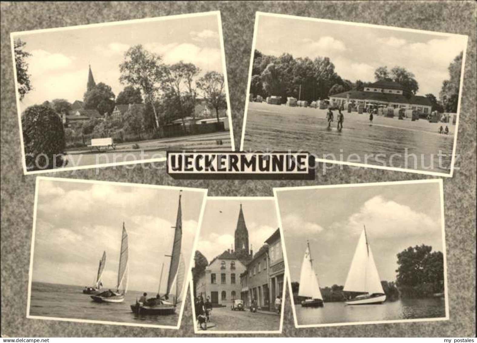 72366860 ueckermuende Park Strand Segelpartien Kirche