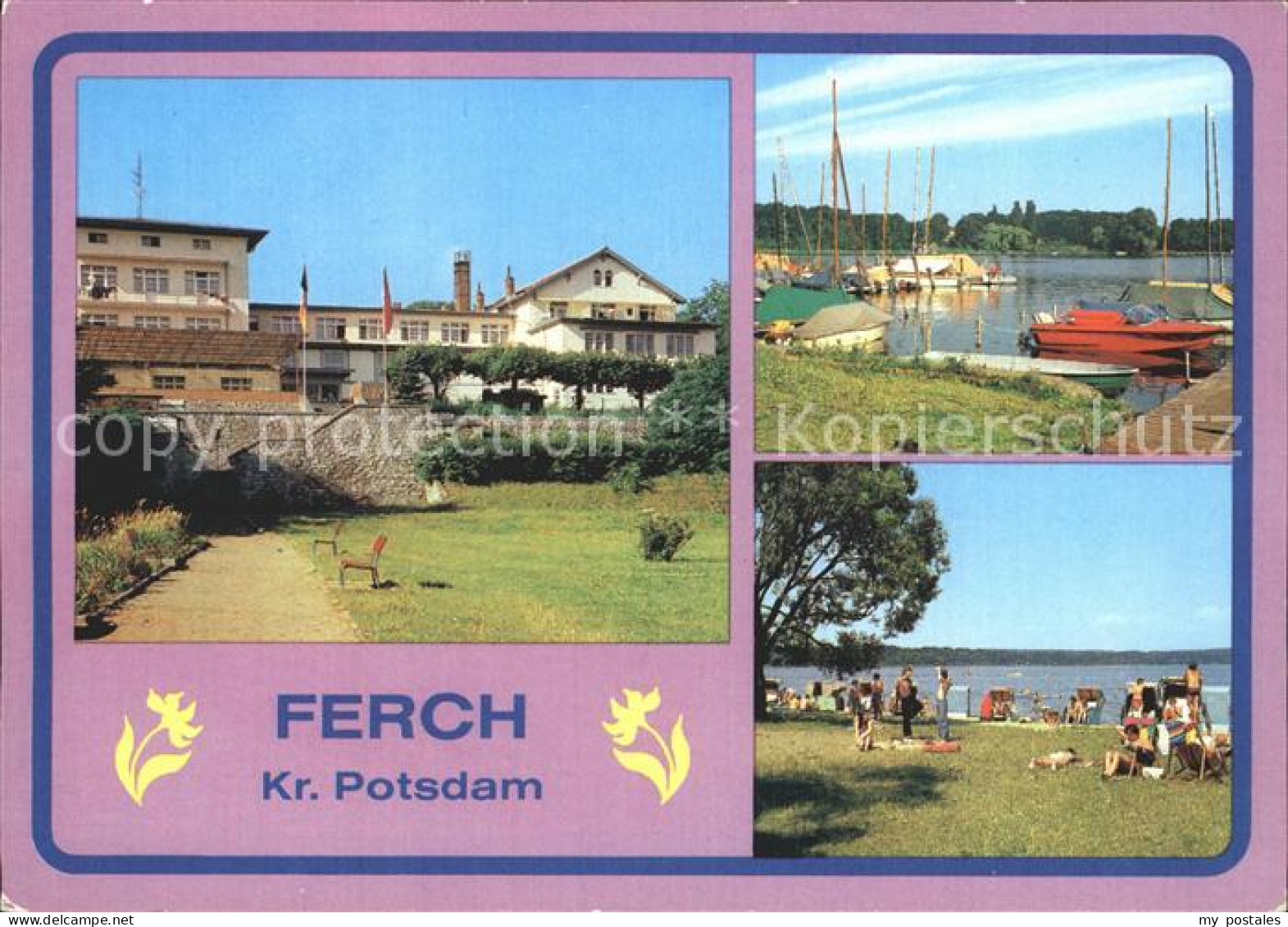 72373078 Ferch FDGB Erholungsheim Pierre Semard Seglerhafen Badestrand Ferch