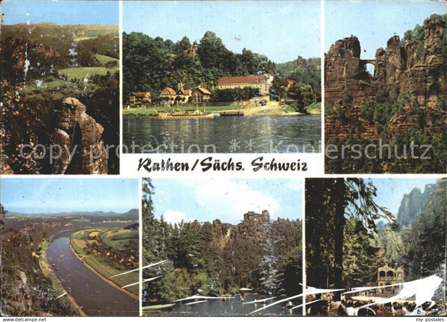 72382792 Rathen Saechsische Schweiz Bastei Amselsee Felsenbuehne Rathen