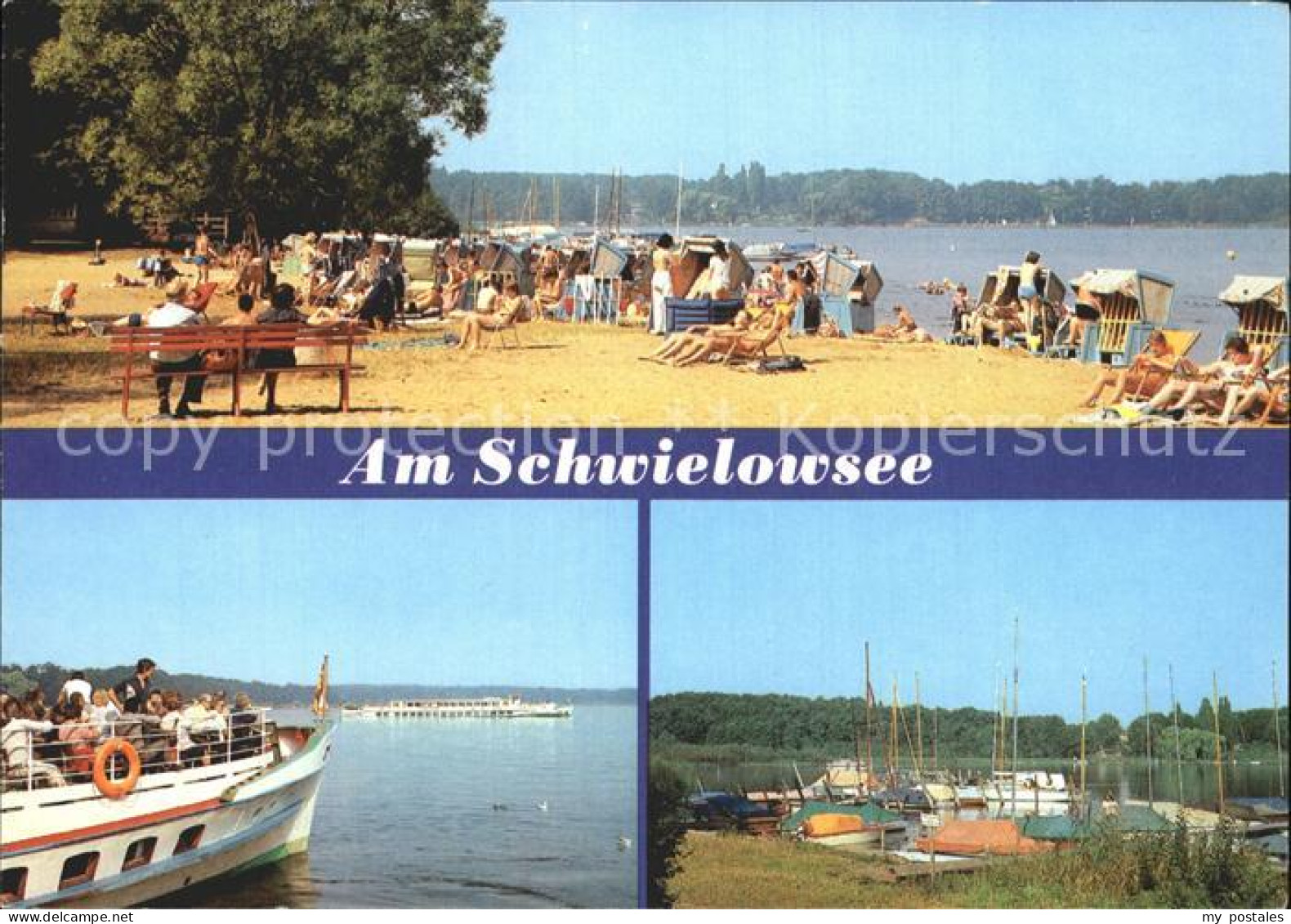 72393531 Ferch Strandbad Anlegestelle Weissen Flotte Seglerhafen Ferch