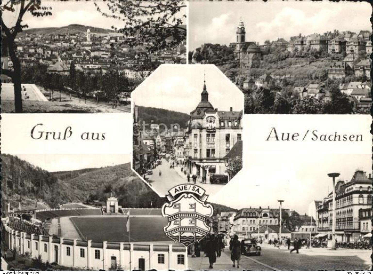 72396781 Aue Sachsen Stadtansichten  Aue