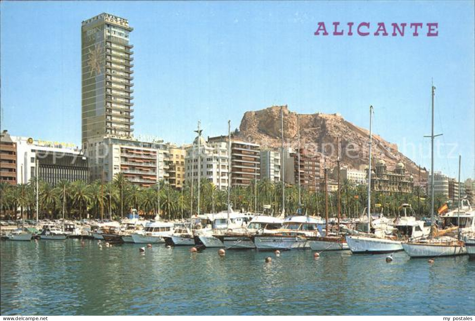 72403203 Alicante Hafen Schloss Alicante