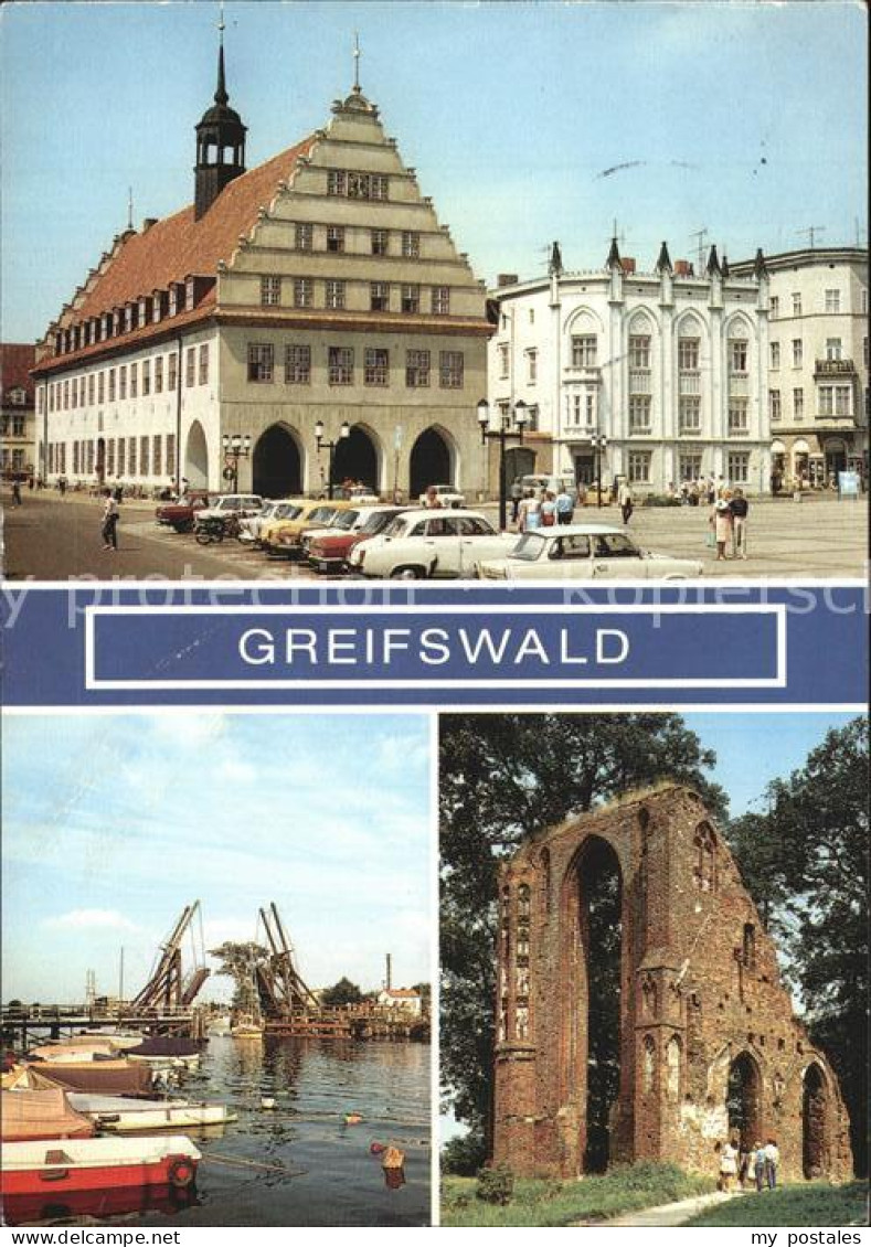 72418512 Greifswald Mecklenburg Vorpommern Rathaus Wiecker Klappbruecke Technisc