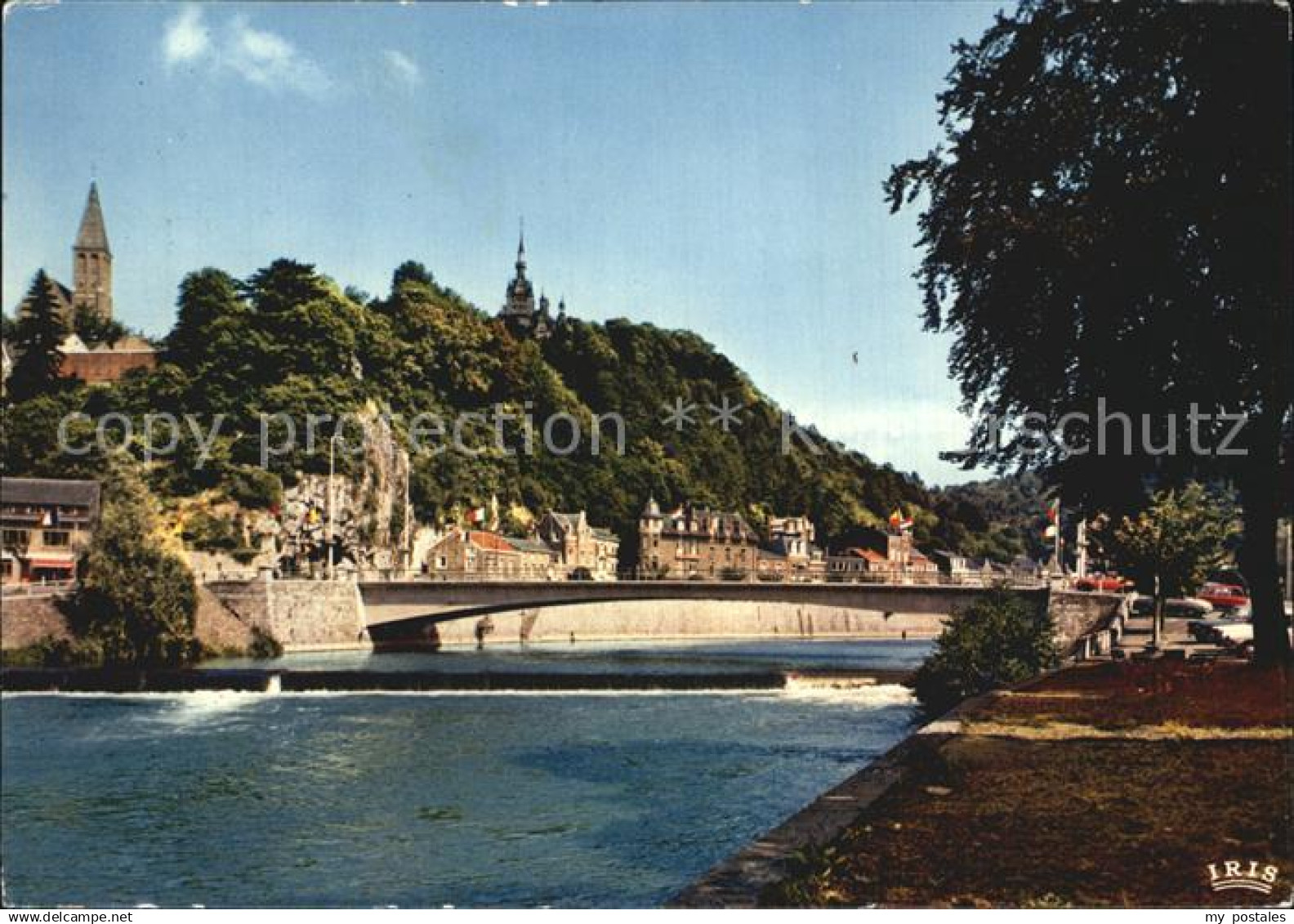 72426348 Esneux Kirche Schloss Bruecke Panorama