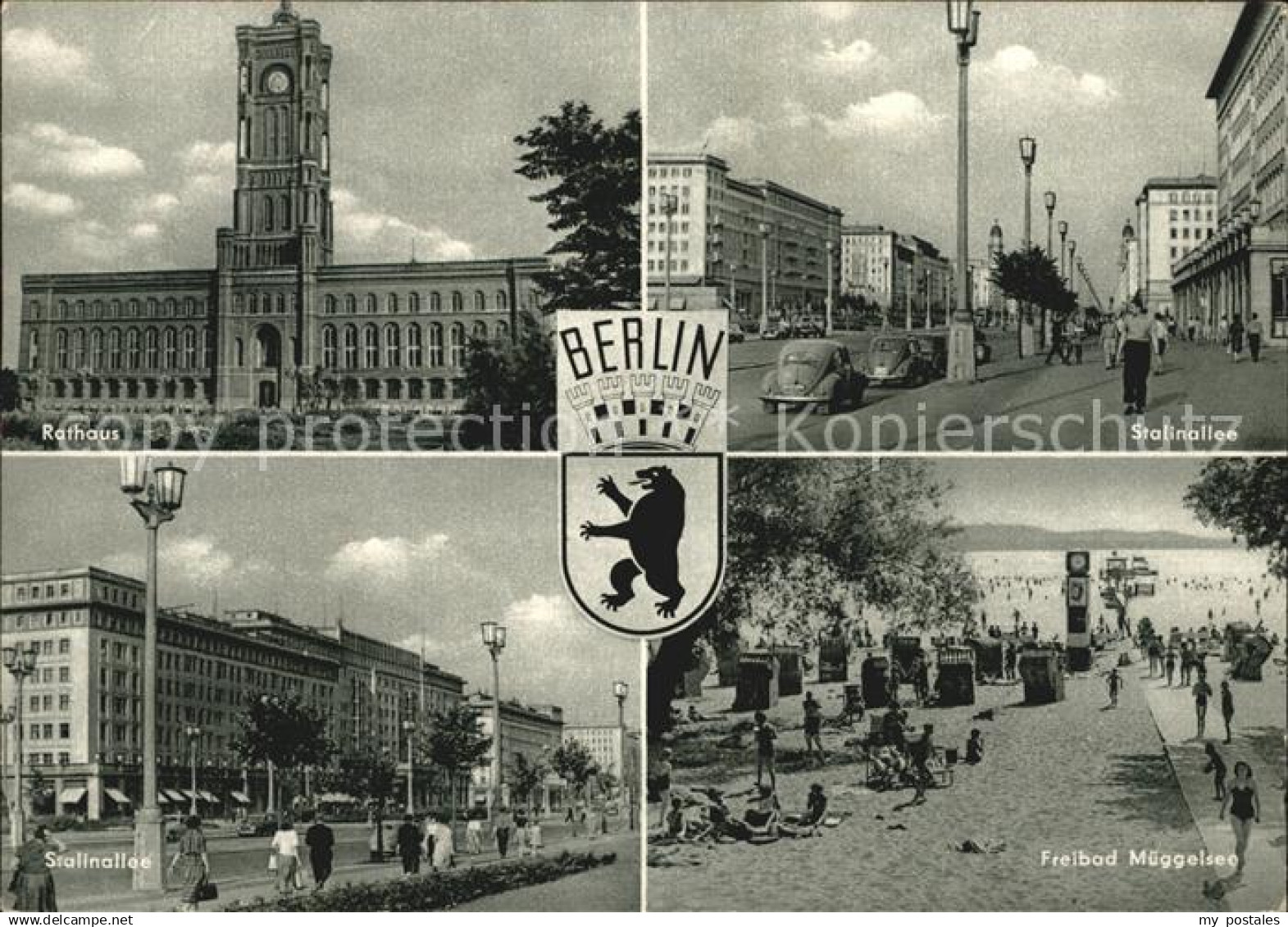 72433183 Berlin Stalinallee Freibad Mueggelsee Rathaus