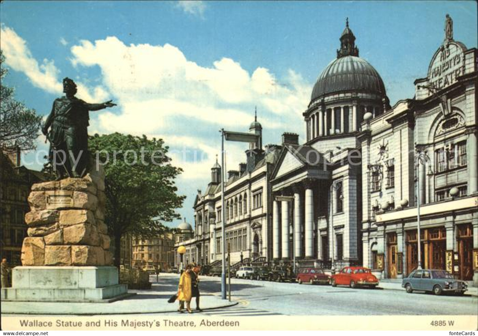 72435010 Aberdeen City Wallace Statue Majesty Theatre Aberdeen City