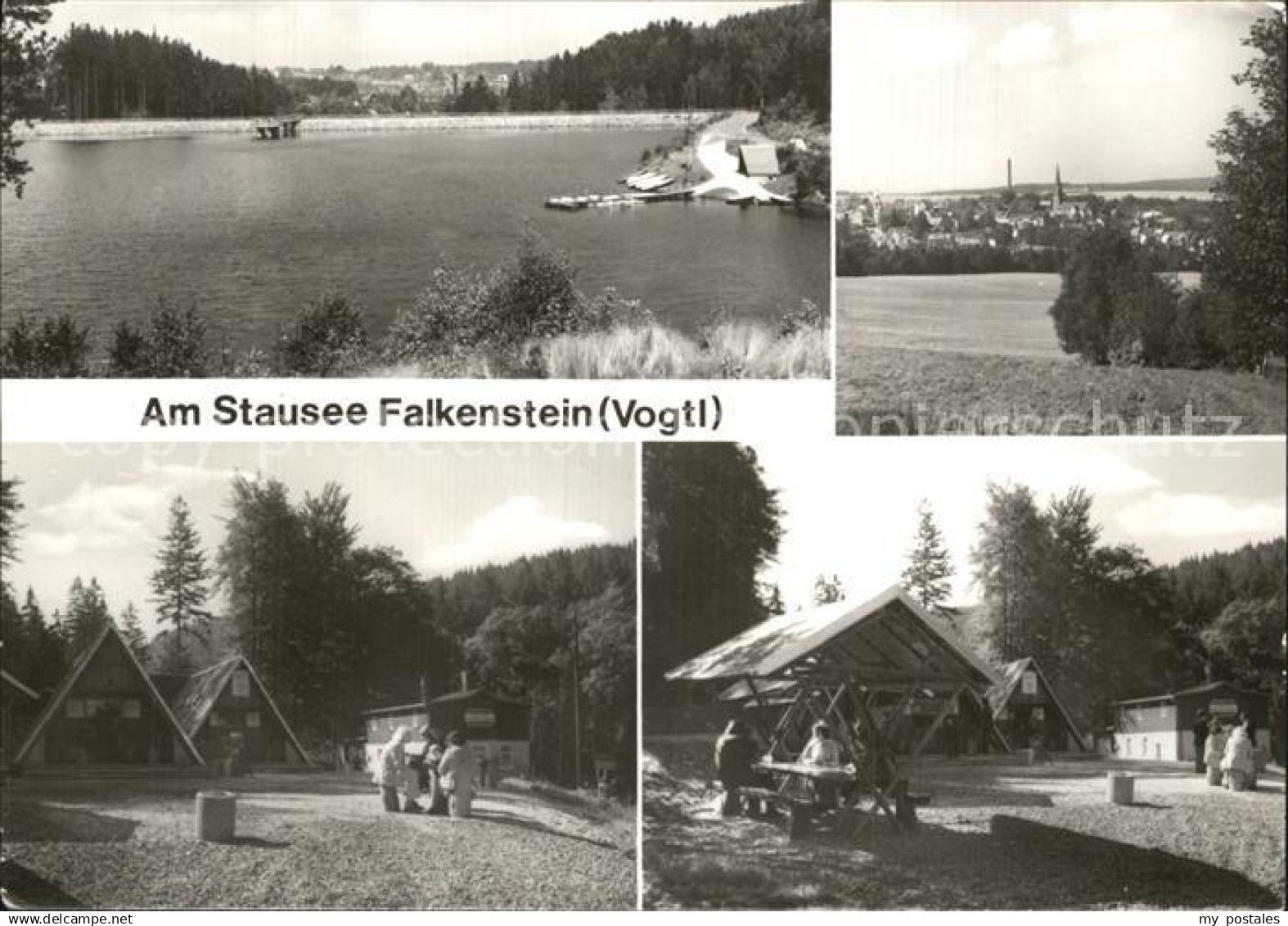 72445929 Falkenstein Vogtland Am Stausee Bungalows Grillplatz Panorama Falkenste